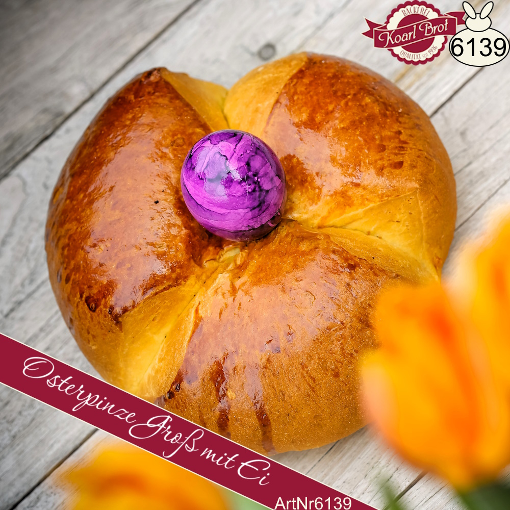 Osterpinze groß mit Ei