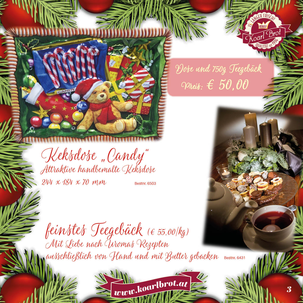 Dose und 750 g Teegebäck - 50,00 €